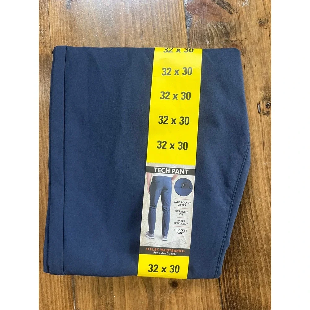 Weatherproof Vintage Mens Tech Pant Blue Straight Fit Water Repellent 32x30 NEW - Picture 2 of 2
